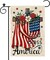 God Bless America 4th of July Patriotic Garden Flag Double Sided